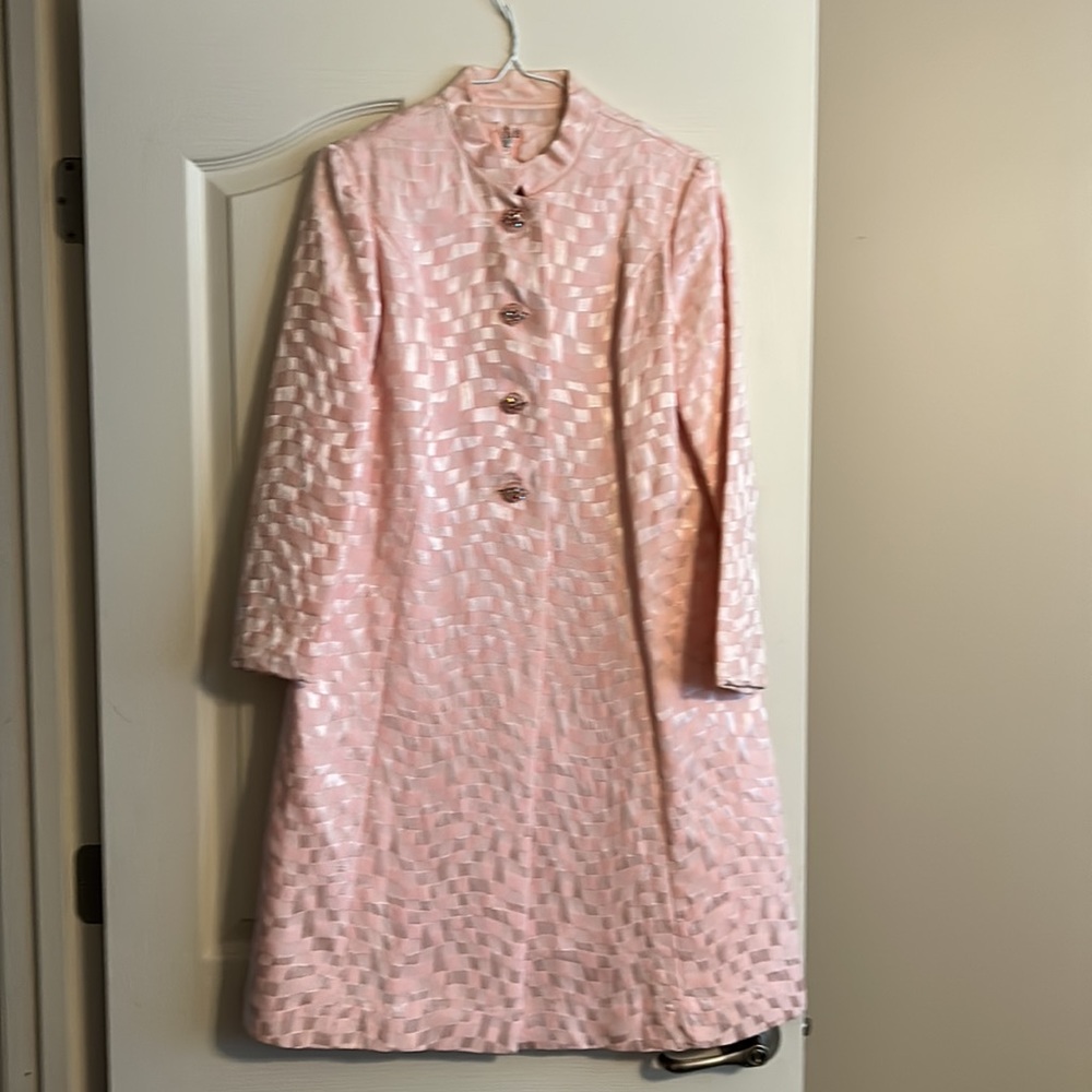 Chic Long Sleeve Pink Dress